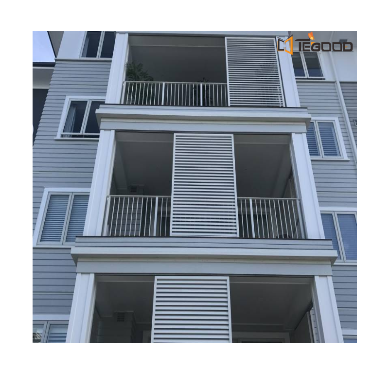 Horizontal and vertical louvers modern style  jalousie windows aluminum exhaust louver