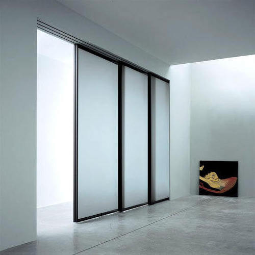 Outside Low E  Glass Sliding Doors with Lock Security 3 Panel Soundproof  Sliding Door