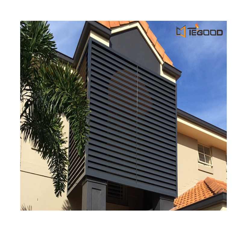 Horizontal and vertical louvers modern style  jalousie windows aluminum exhaust louver