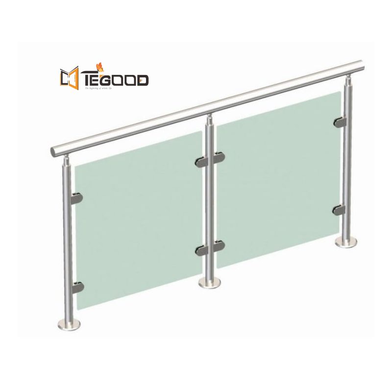 Customized Stainless Steel Railing 304 316 Stainless Steel Glass Rail