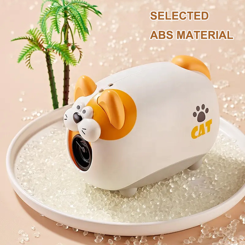 New arrival bubble machine animal DV video machine electric bubble blower with light and music summer outdoor bubble toys