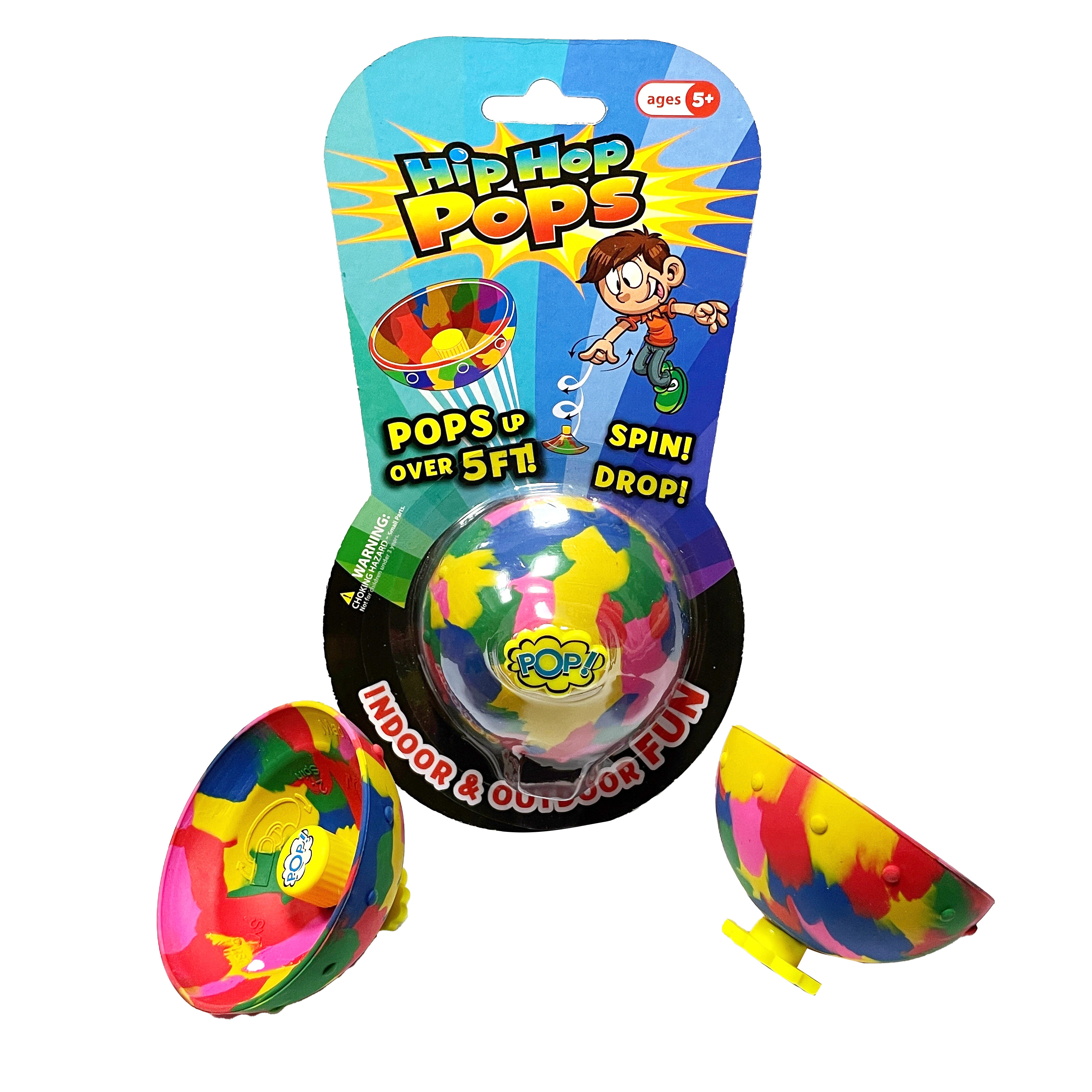 Tego New Wholesale Hot Selling Classic Toy Hip Hop Pops Spin Jump Toys Pops Up Novelty Fidget Toy Jumping Ball