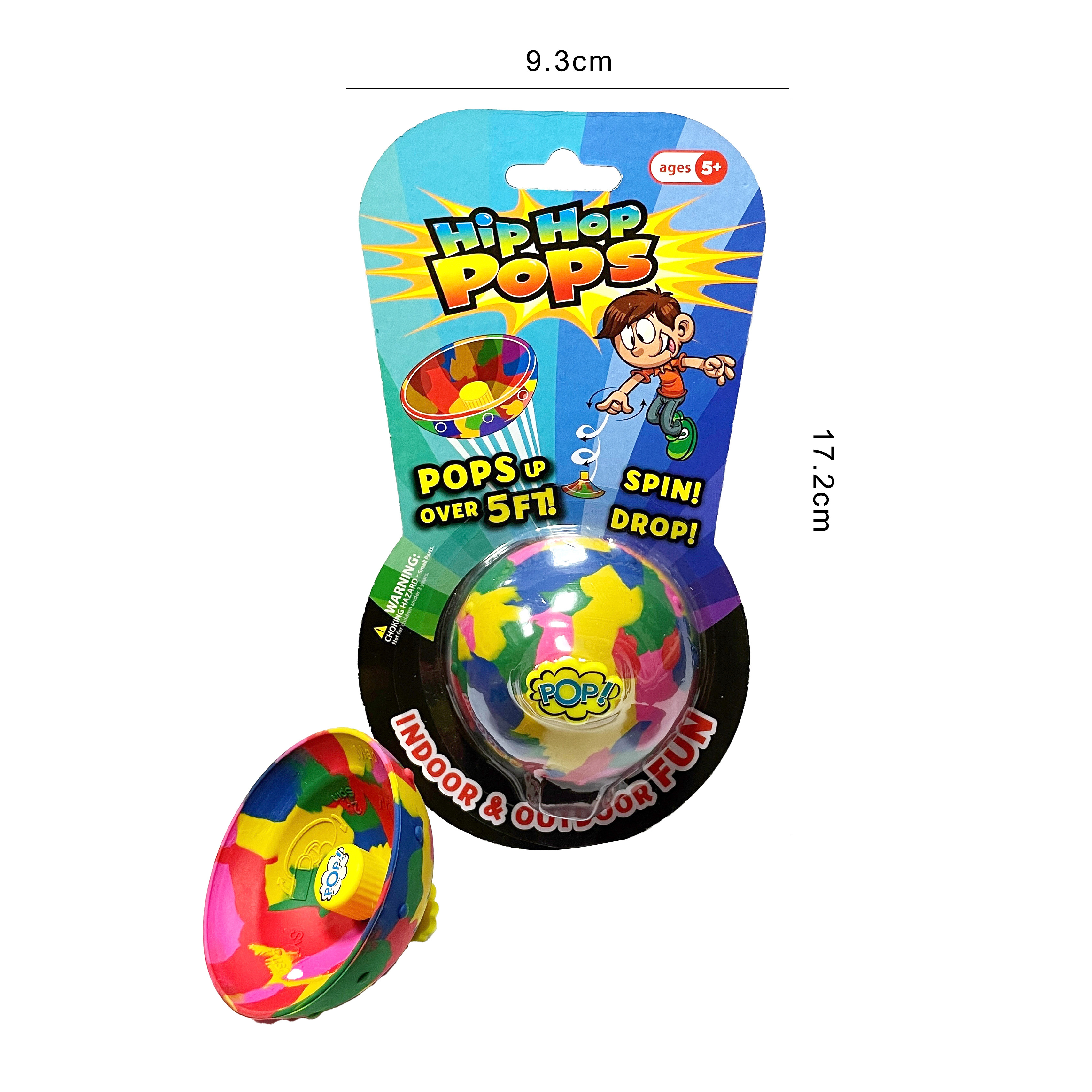 Tego New Wholesale Hot Selling Classic Toy Hip Hop Pops Spin Jump Toys Pops Up Novelty Fidget Toy Jumping Ball