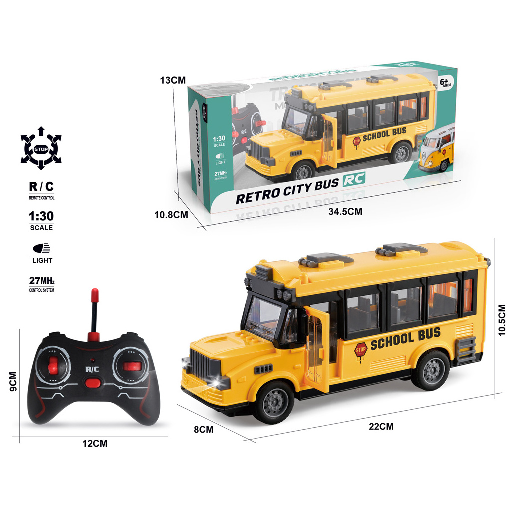 School Bus Toy with Realistic Sounds Lights rc bus remote control bus