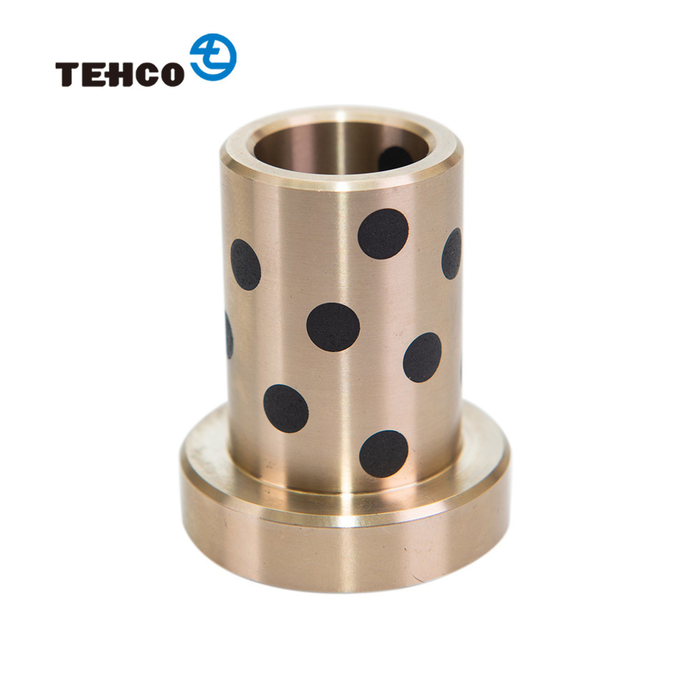 JDB Slide Bearing Bushing Self Lubricating Bronze Graphite Custom OEM CNC Machining Brass Copper Shaft Guide Sleeve Flange Bush