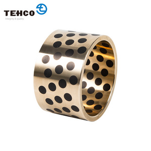 JDB Slide Bearing Bushing Self Lubricating Bronze Graphite Custom OEM CNC Machining Brass Copper Shaft Guide Sleeve Flange Bush