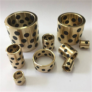 JDB Flange Sleeve Sliding Bronze Graphite Bushing CNC High Precision Casting Brass Base Self Lubricating Bushings