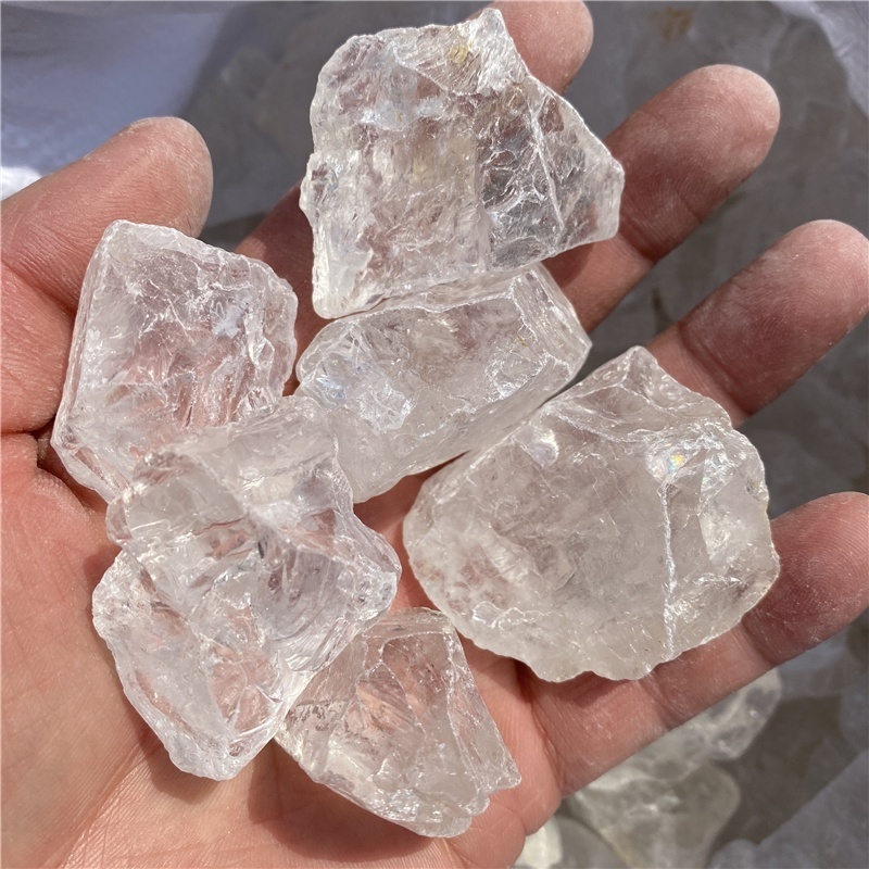 Natural Crystal Gemstone Gravel Raw Clear Quartz Stone