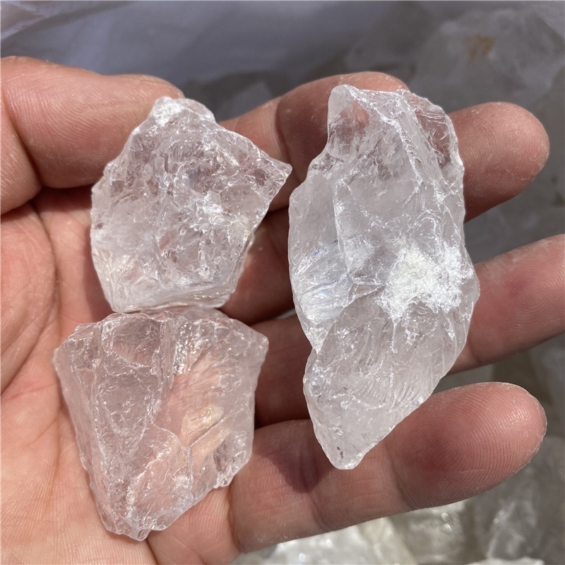 Natural Crystal Gemstone Gravel Raw Clear Quartz Stone