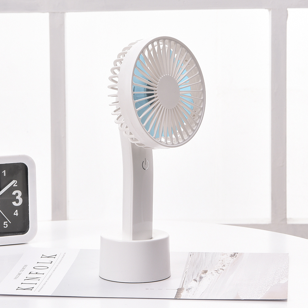 handheldheld mini portable usb electric power source solar dc9v stand plastic material rechargeable mini fan