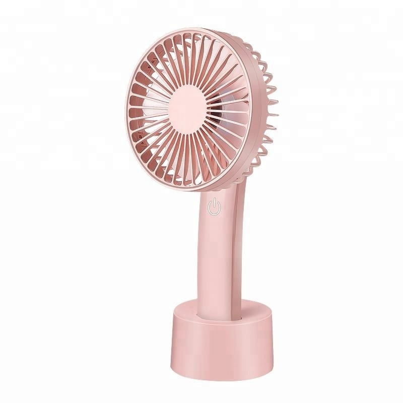 handheldheld mini portable usb electric power source solar dc9v stand plastic material rechargeable mini fan