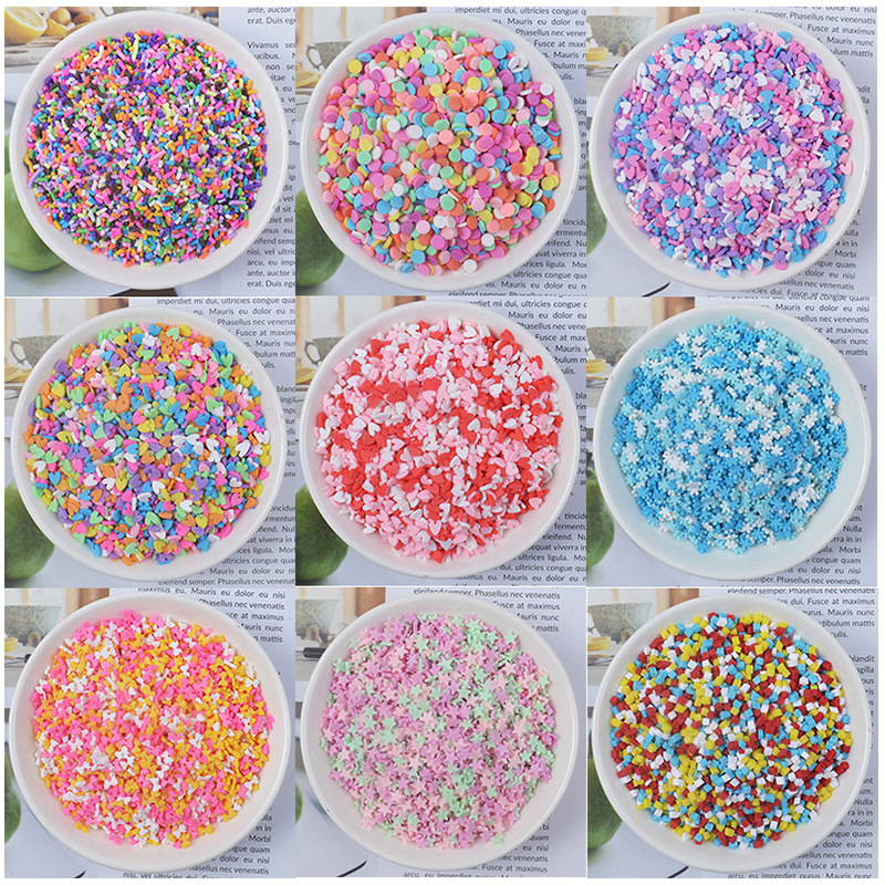 Slime accessories Polymer Clay Miniature Sprinkles Nail Art Scrapbooks DIY Projects Resin Art Fruit Slices for Slime decoration