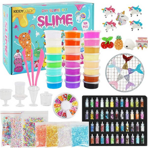 2021 Hot selling Making Kits Supplies For Slime Stuff Charm Fishbowl Beads Glitter Pearls slime kit for kids set