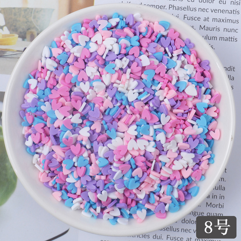 Slime accessories Polymer Clay Miniature Sprinkles Nail Art Scrapbooks DIY Projects Resin Art Fruit Slices for Slime decoration