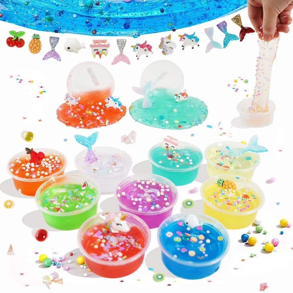 2021 Hot selling Making Kits Supplies For Slime Stuff Charm Fishbowl Beads Glitter Pearls slime kit for kids set