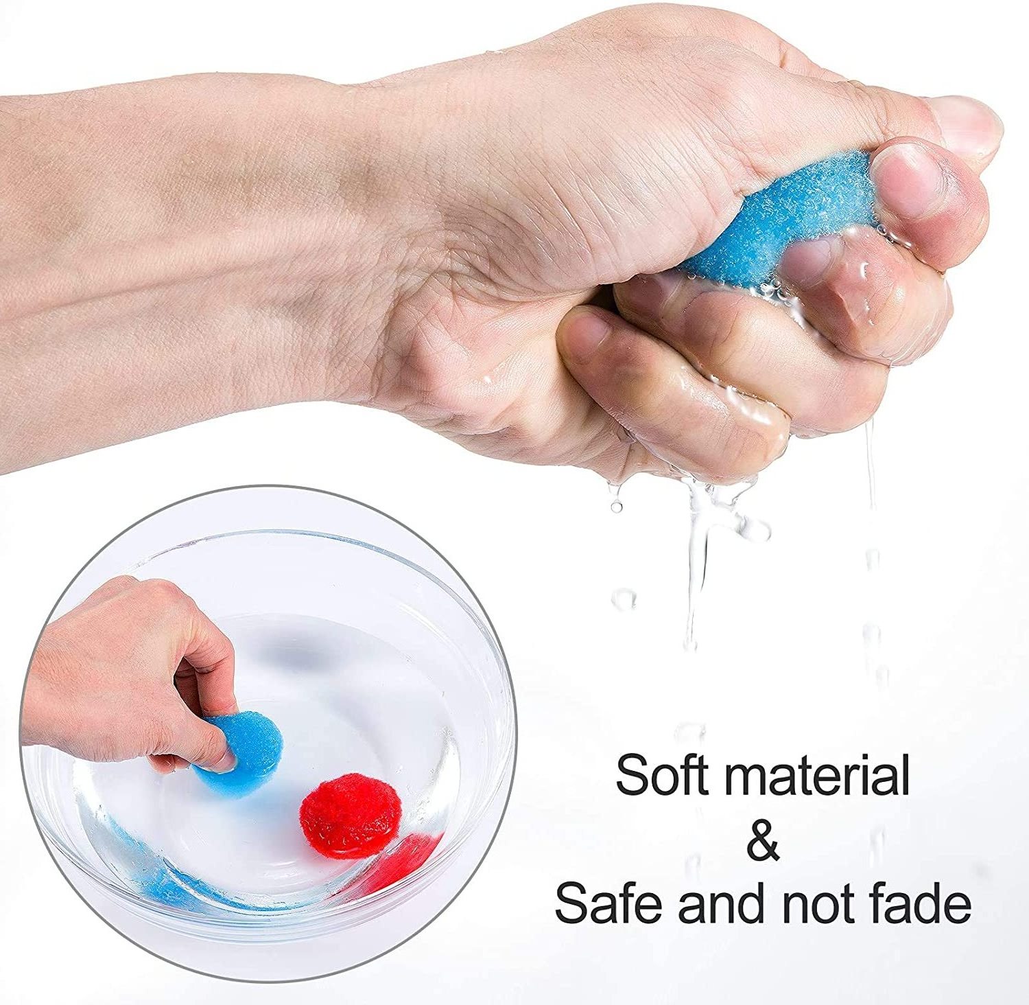 Reusable Cotton washable balls reusable easy rapid refillable reusable water balloon Cotton Splash Soaker Bomb Ball