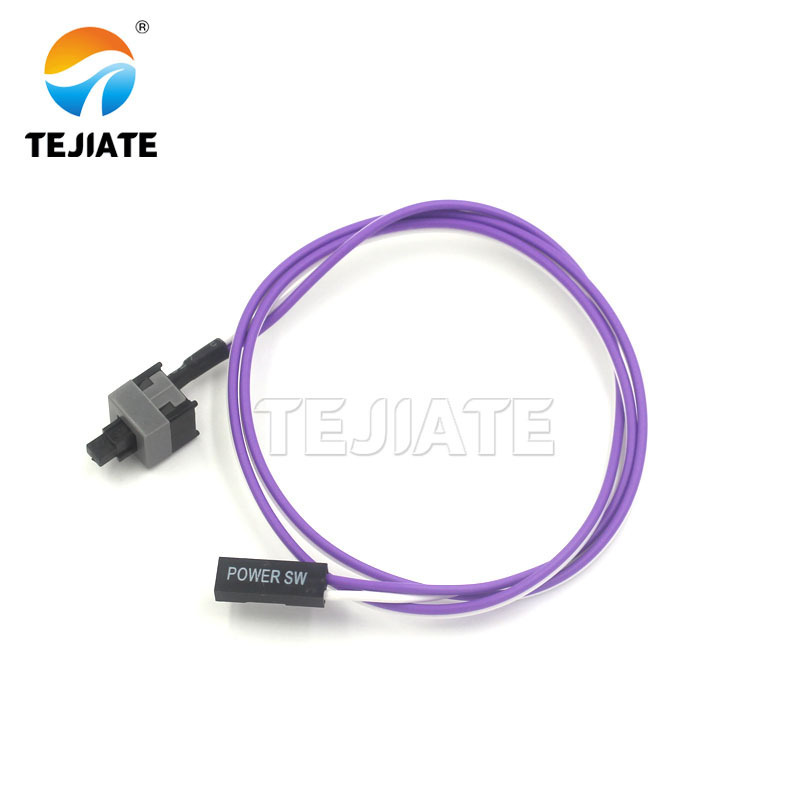 Electronic Component Other Computer Parts Wholesale Start Push Button Switch Restart Line Wire 65cm 48cm Lamp Cable With Switch