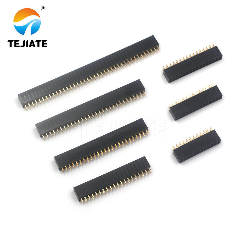 2.54mm Pitch 40 Pin Female Double Row Straight Pin Header Strip 2.54mm pitch 50 Pin Female connector Double Row Straight