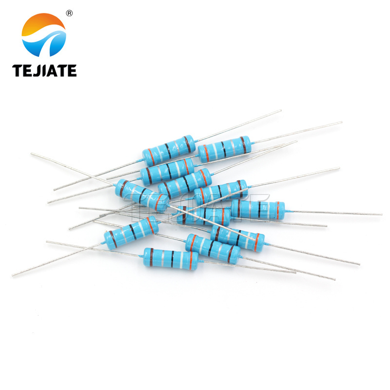 Metal film resistor 3W 1% five color ring 1K 10K 100 ohm 2.2M 22K 220 4.7K 47 470 ohm resistor