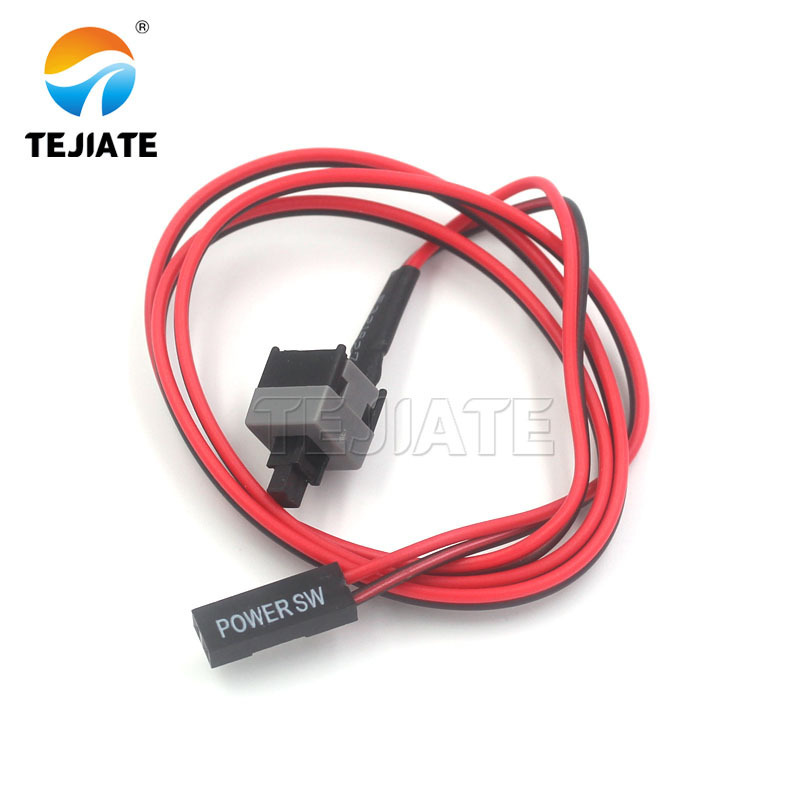 Electronic Component Other Computer Parts Wholesale Start Push Button Switch Restart Line Wire 65cm 48cm Lamp Cable With Switch