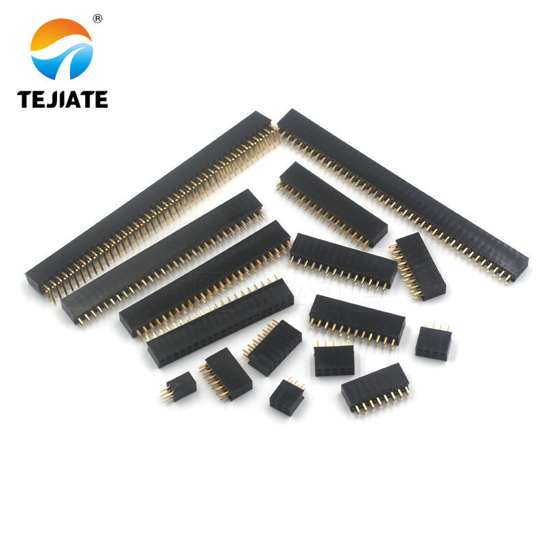 2.54mm Pitch 40 Pin Female Double Row Straight Pin Header Strip 2.54mm pitch 50 Pin Female connector Double Row Straight