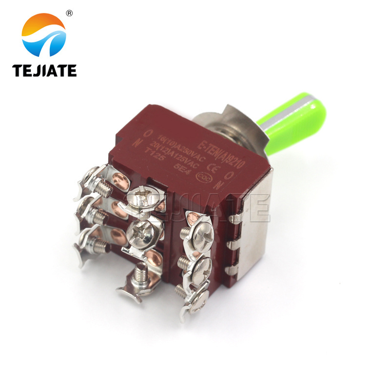 Hot Sale Red Dot Pneumatic Toggle Switch 12 Pin Rotary 1 Pole China factory Fitting Rocker Switches Covered Toggle Switch