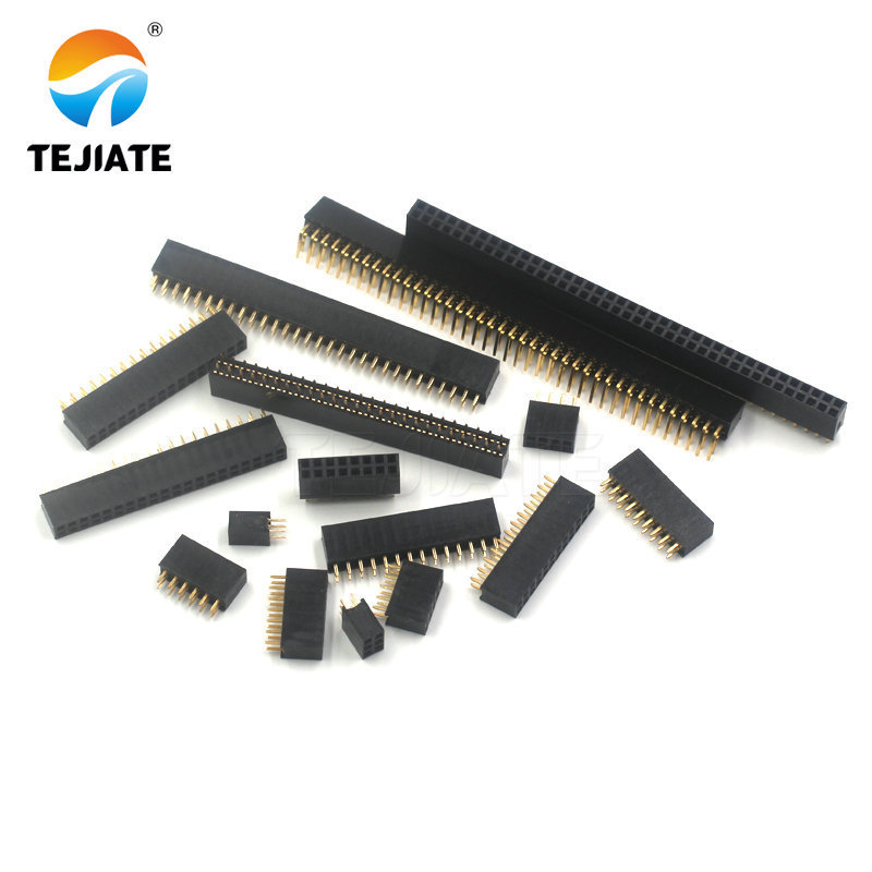 2.54mm Pitch 40 Pin Female Double Row Straight Pin Header Strip 2.54mm pitch 50 Pin Female connector Double Row Straight