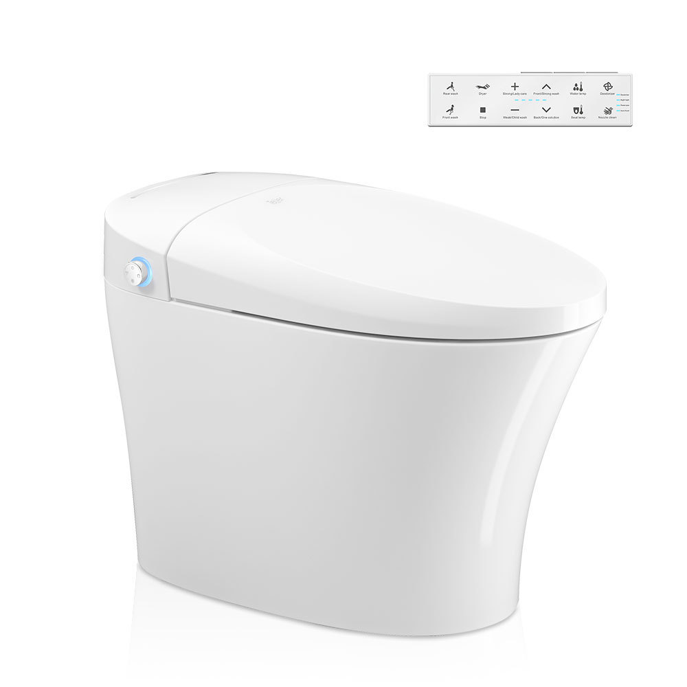 Siphon Jet Flushing intelligent seat smart toilet with remote control