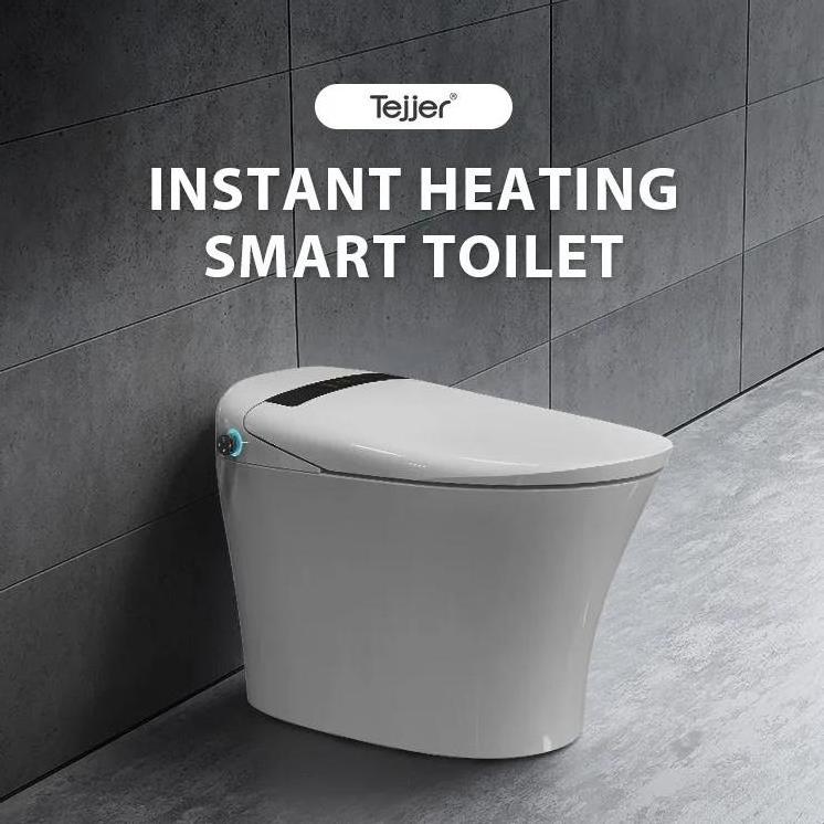 TEJJER High quality auto flush auto close smart toilet with Side-pressing One-part Form