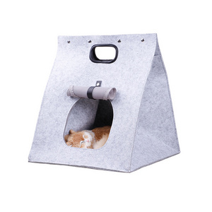 Portable Breathable Outdoor Cat Carrier Hang Bag Pet Puppy Folding Comfortable Cat Travel Bag