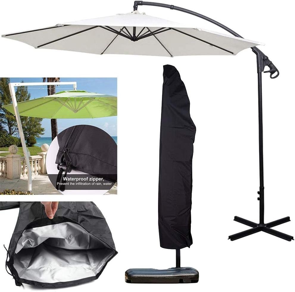 New Arrival Durable Material Garden Patio Waterproof Parasols Umbrellas Solar Outdoor Umbrella Cantilever Umbrella Cover