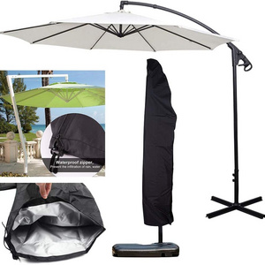 New Arrival Durable Material Garden Patio Waterproof Parasols Umbrellas Solar Outdoor Umbrella Cantilever Umbrella Cover