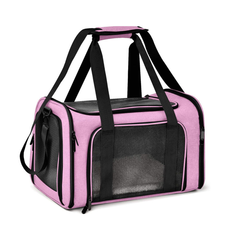 New Portable Soft Sided Foldable Breathable Cat Dog Carrier for Small Medium Cats Puppies