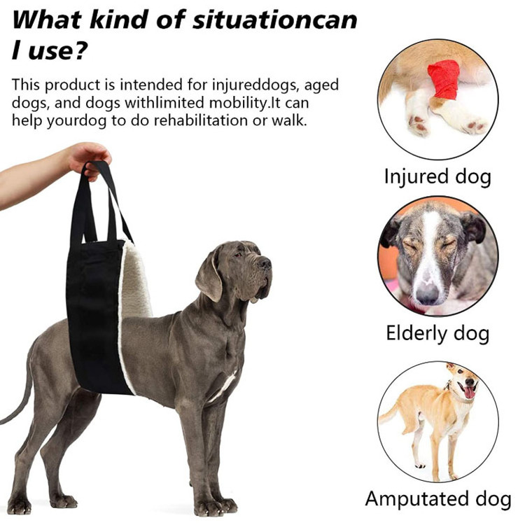 Durable Hip Support Harness Portable Dog Sling for Dogs Back Legs