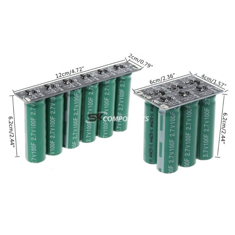 Single row   Double row 16V 20F Ultracapacitor Engine Battery Starter Booster Car Super Capacitor