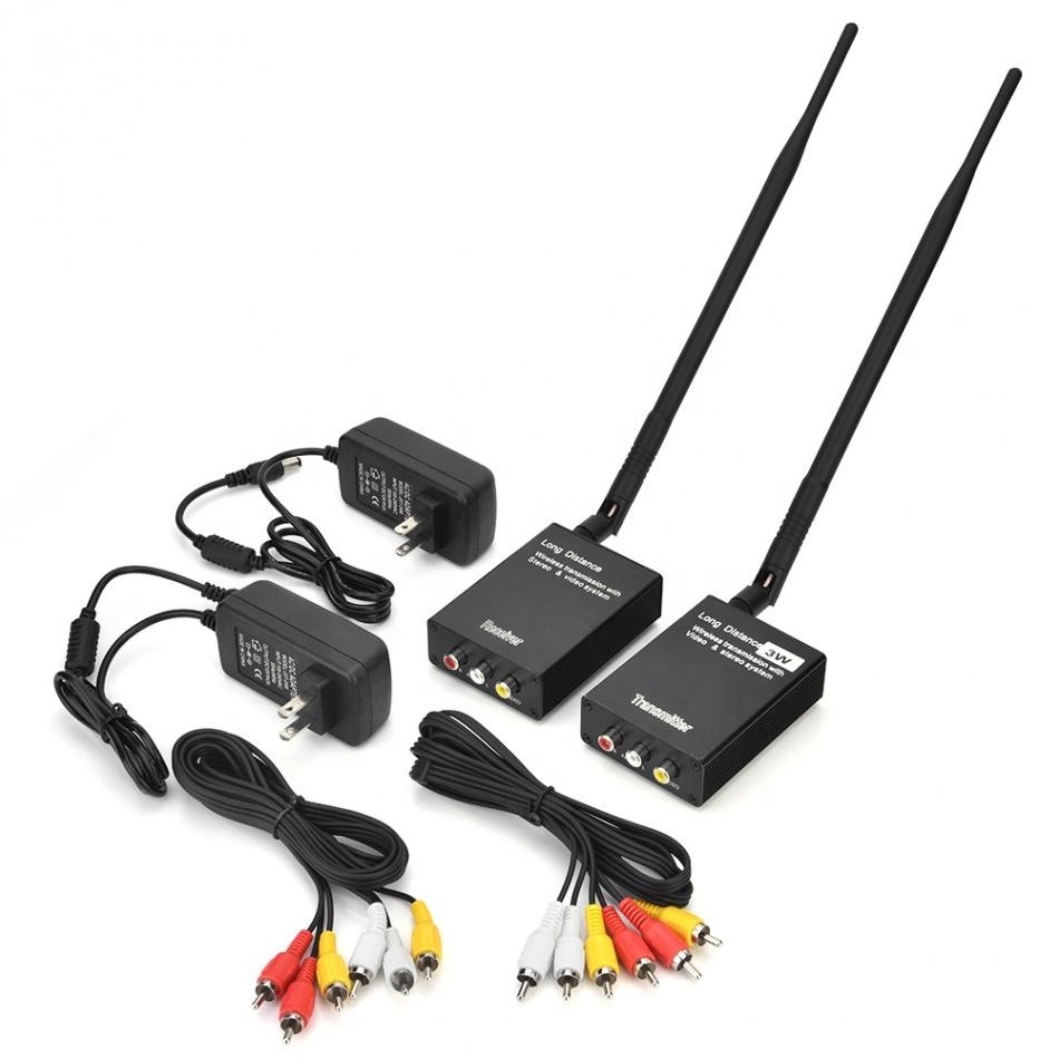 2.4G 3W 5W Wireless Adapter AV Sender Audio Video Transmitter And Receiver 3000mw for CCTV Camera VCR Recorder RC Monitor