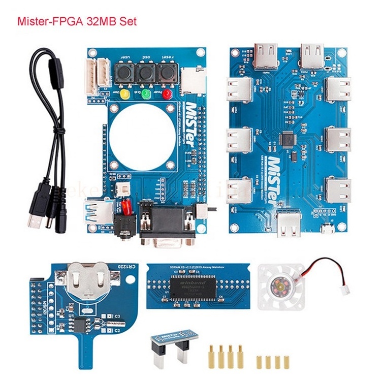 Manual Welding USB HUB Extender Board for Mister FPGA 7 USB Ports IO Board for Terasic DE10 Nano