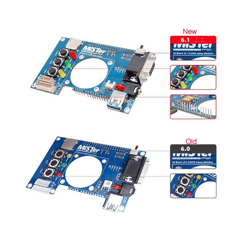 Manual Welding USB HUB Extender Board for Mister FPGA 7 USB Ports IO Board for Terasic DE10 Nano