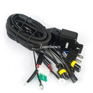 12V 35W 55W HID Bi xenon H4 hid Wire wiring Harness Controller for Car Headlight Retrofit connect hid bixenon projector lens