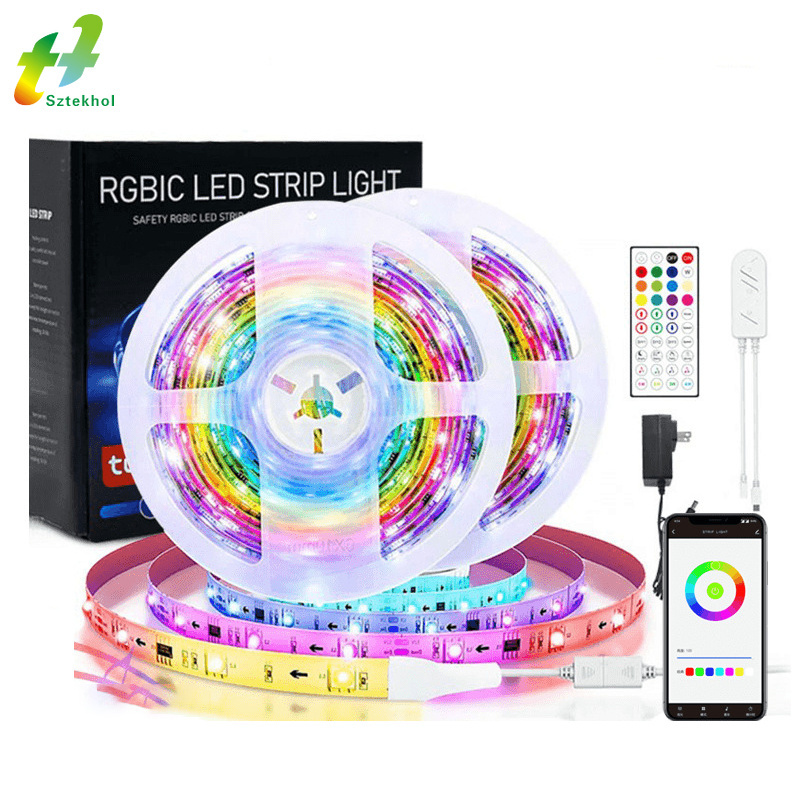 Tuya Zigbee Usb Led Strip Smart Voice Control With Alexa /Google /Smartthings Led Strip Lights Tv Back Rgb 5050 Tape Compatible