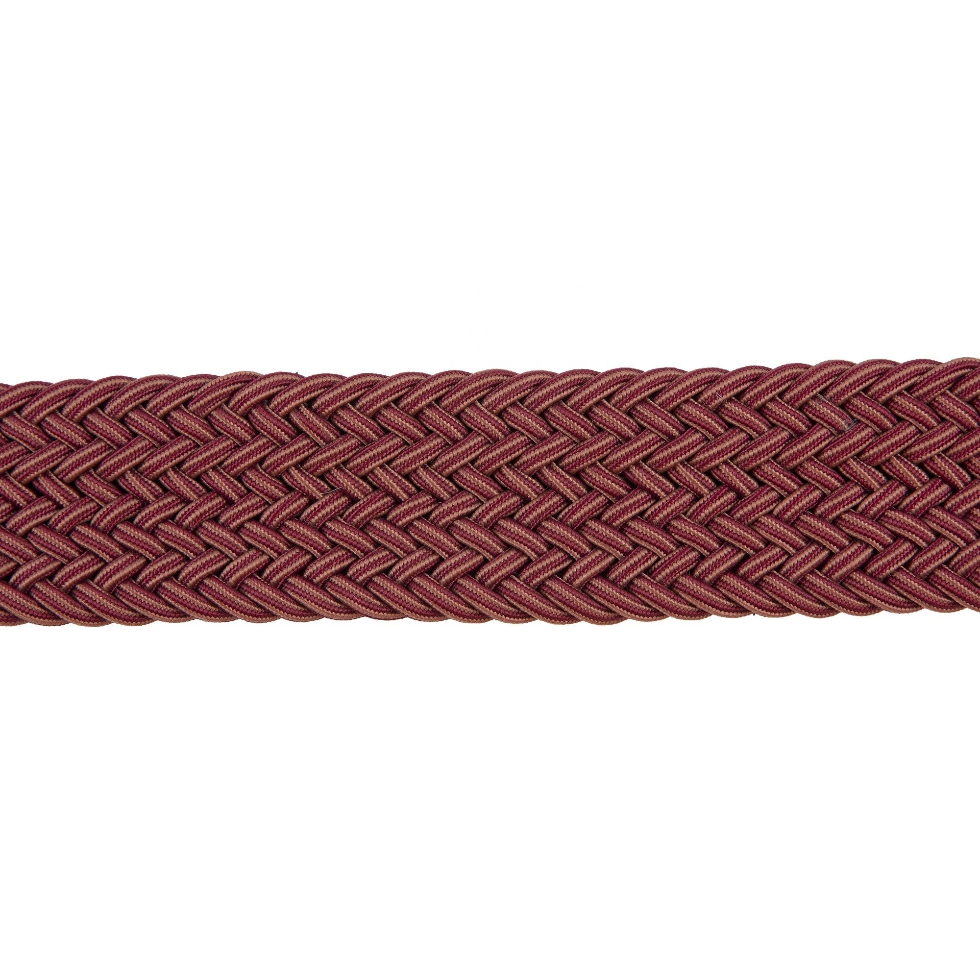 2023 Hot Elastic Fabric Men Stretch Multicolored Braided Bordeux Belts Essentials Men's Stretch Woven Braid Belt