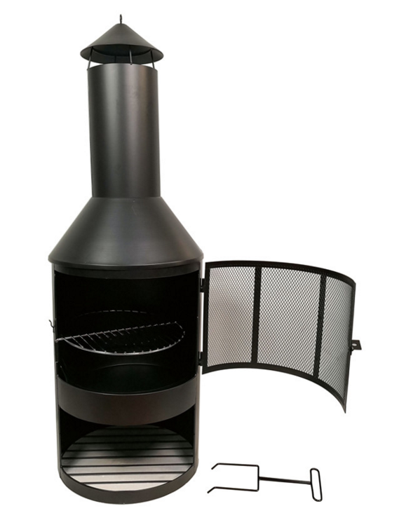 Fashion Outdoor BBQ Oven Large Slate Rim Surrounds the Fire Bow Beer Bottle Shaped Fire Pit