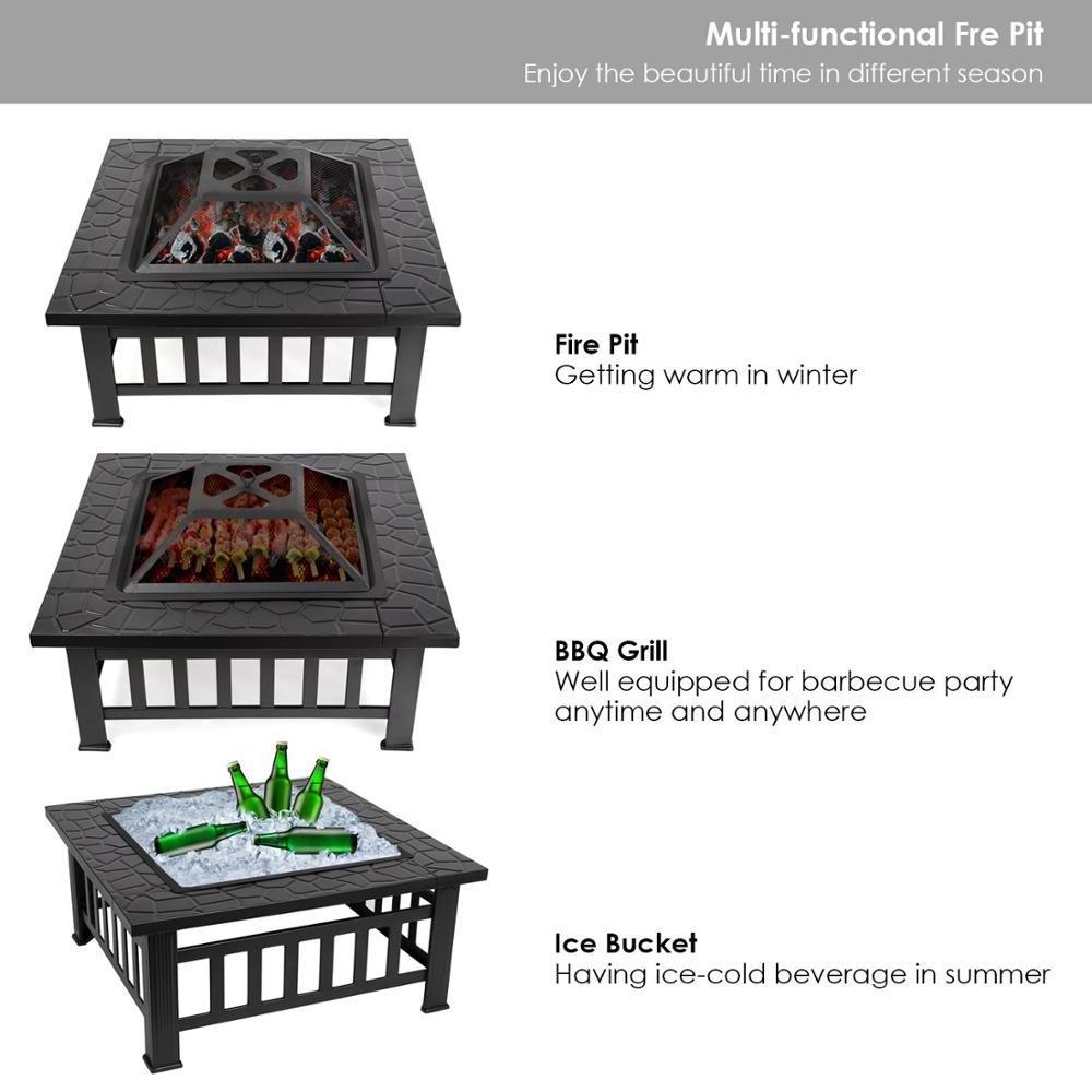 Commercial Fire Pit Fireplace Outdoor Charcoal Smokeless Bbq fire pits Grill