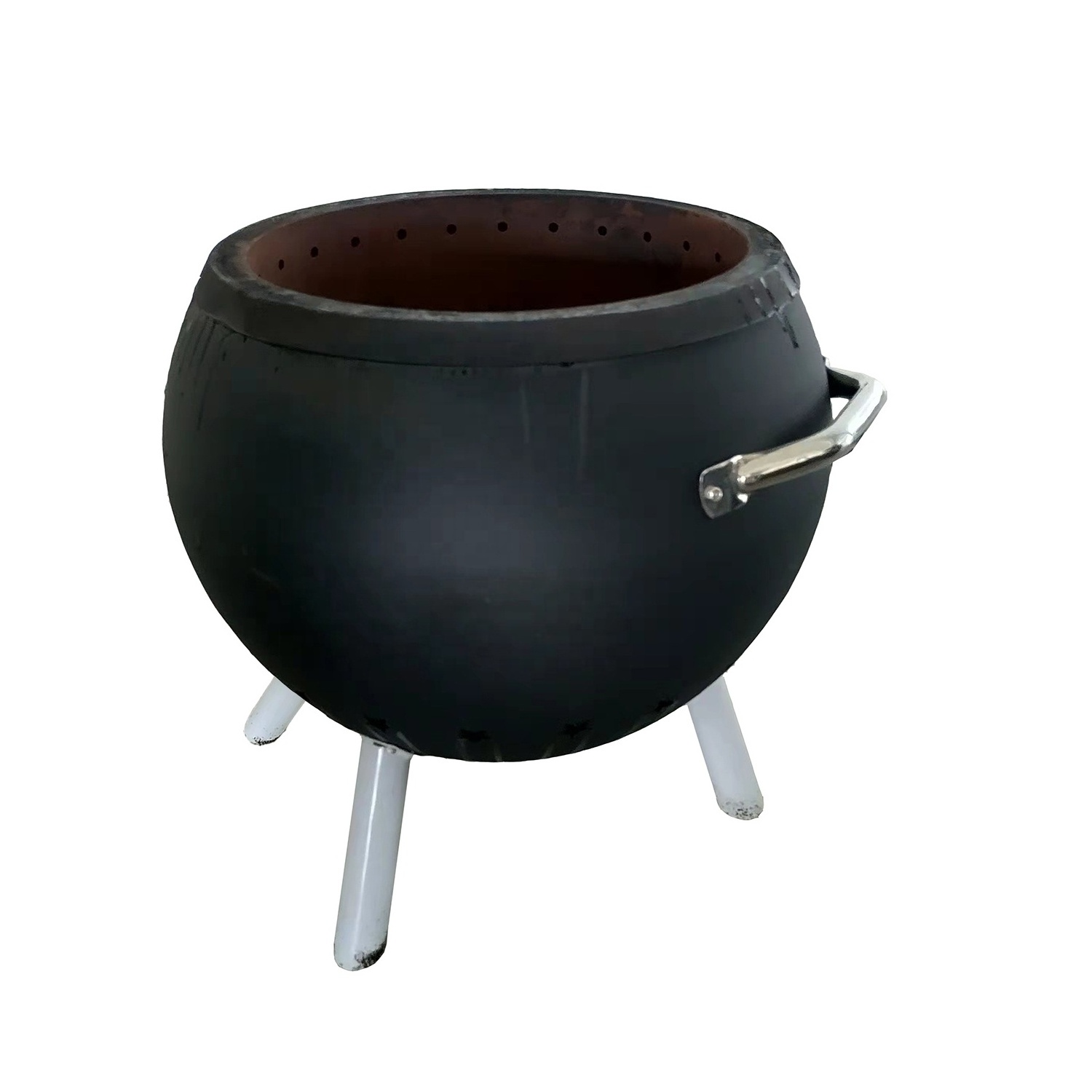 24 inch Iron Firpit outdoor Smokeless BBQ Charcoal Grill Yard wood Burning Stove with waterproof Cover Ball Fire Pits