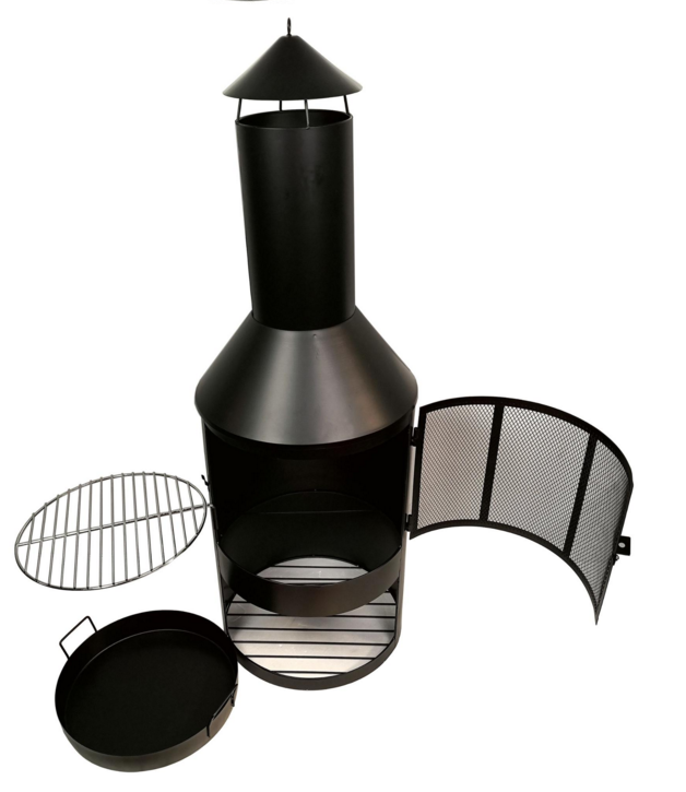 Fashion Outdoor BBQ Oven Large Slate Rim Surrounds the Fire Bow Beer Bottle Shaped Fire Pit