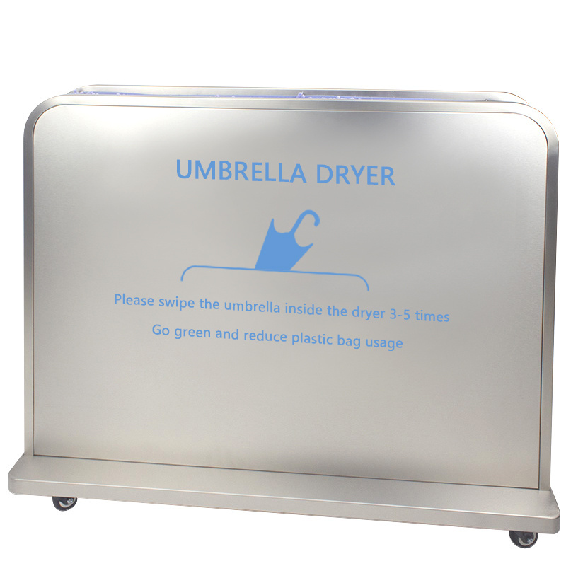 10L Wet Umbrella Dryer Rainwater Remover Stainless Steel Customized Eco Friendly Manual Umbrella Dryer Machine Wrapping Holder