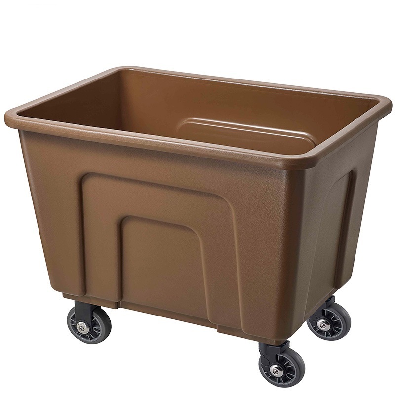 Laundry Trolley Housekeeping Cart Plastic Laundry Cart Linen Trolley Bulk Laundry Truck Basket