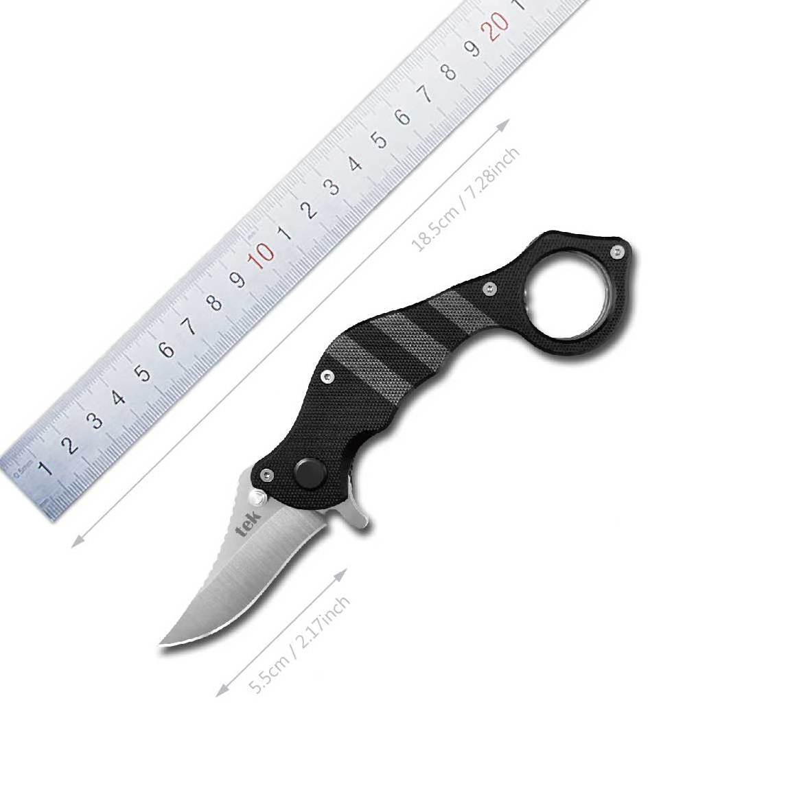 Global Best Sale Black Aus8 Outdoor Survival Folding Blade Knife For Outdoor Activities