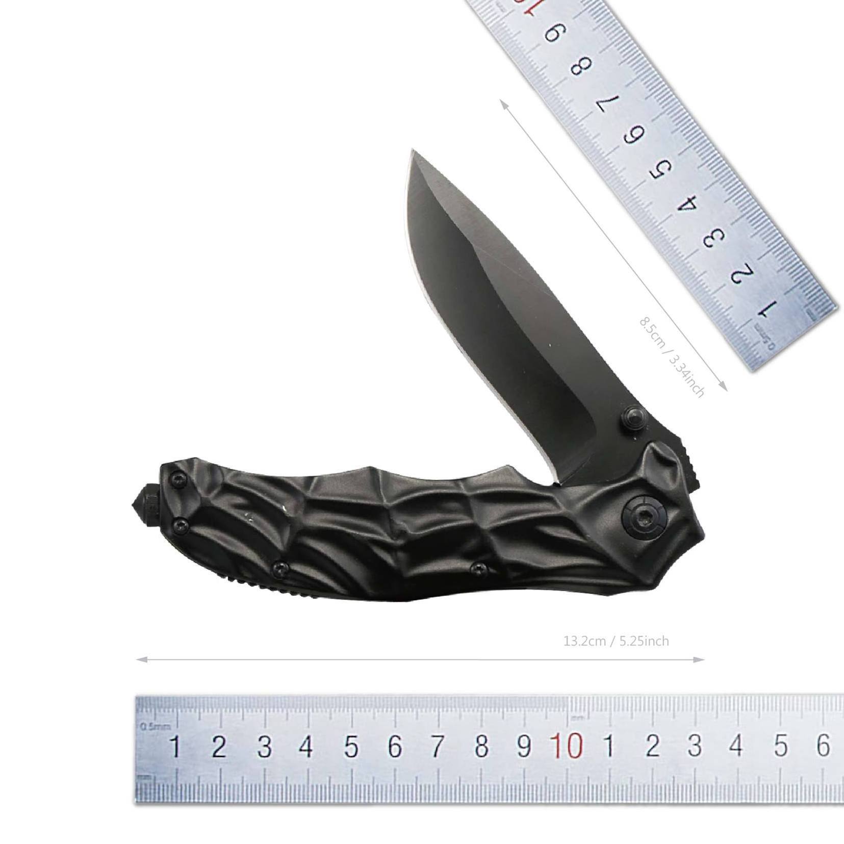 Taiwan Supplier Professional Belt Cut Stainless Steel Folding Pocket Knife With Liner Locking For Multipurpose