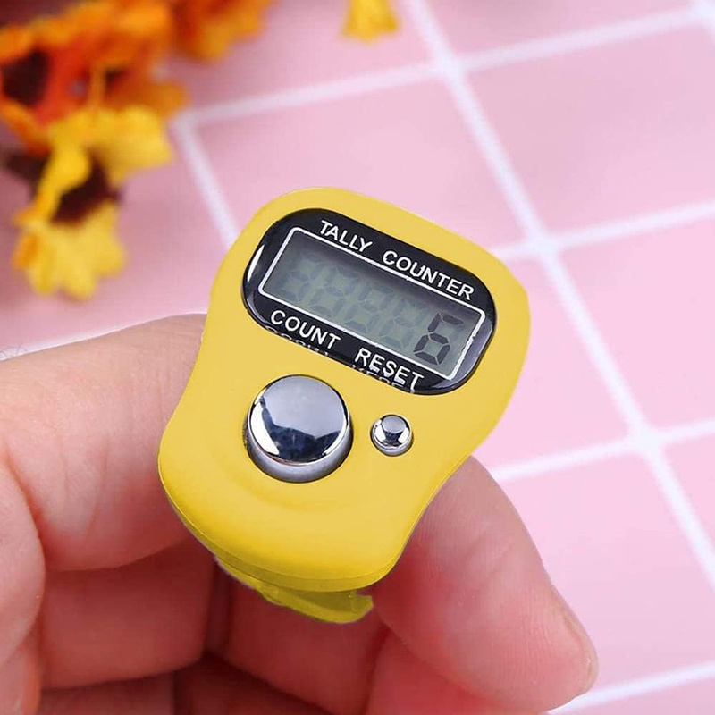 Hot Sale 99999 Counts Finger Ring Style 5-digits Display Tally Electronic Finger Counter Clicker for Knitting Crochet